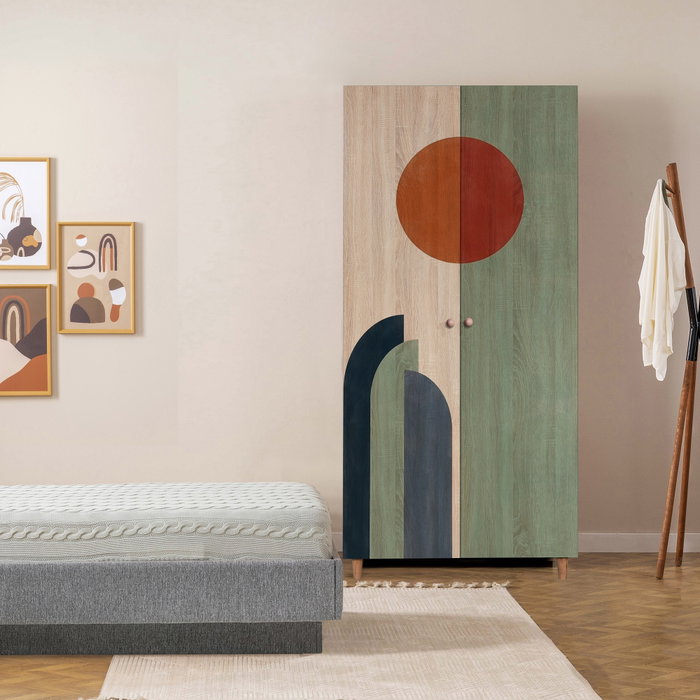 Hanah Home Armario Lidya 2 -972 Sonomo